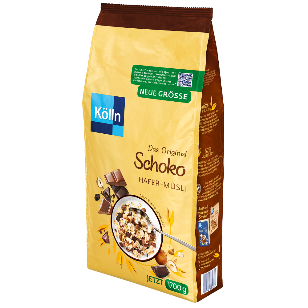 4000540271874 - Kölln Schoko Müsli Grosspackung mit 4 x 1700 g