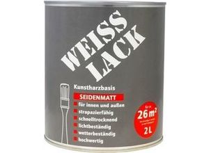 4000590137144 - Wilckens Weißlack 2 L weiß seidenmatt