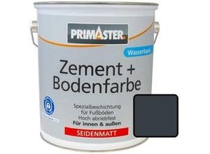 4000590163549 - Zementfarbe und Bodenfarbe ral 7016 5L Anthrazit Seidenmatt Betonfarbe - Primaster