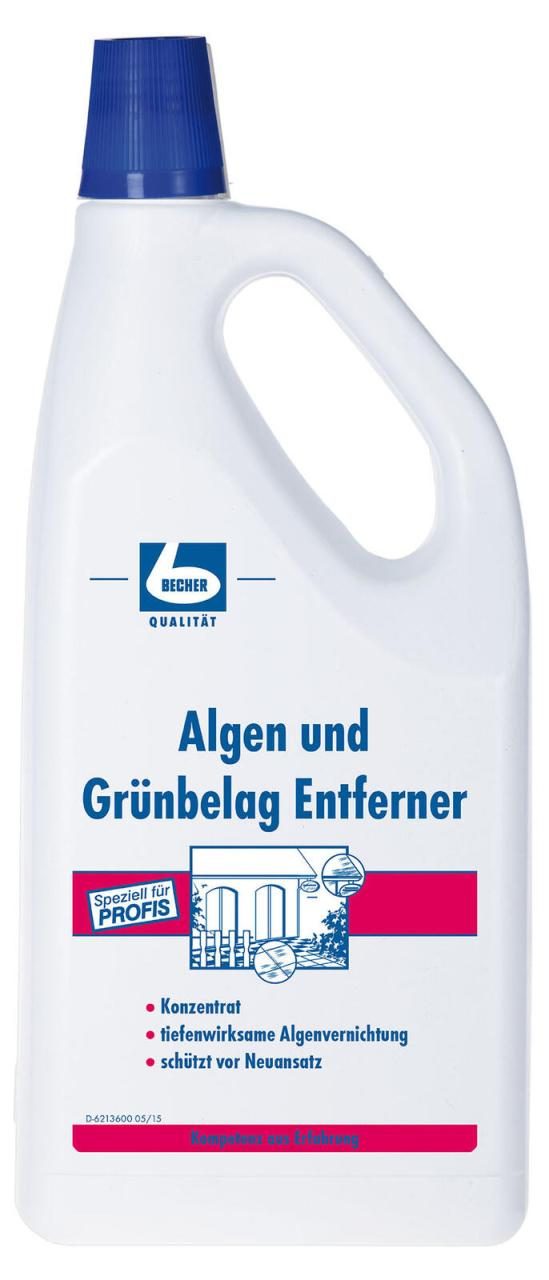 4000602007540 - Dr Becher Algen und Grünbelag Entferner Zur Beseitigung von grünem Bewuchs und Flecken 2 Liter - Flasche 4000602007540 - Dr Becher Algen und Grünbelag Entferner Zur Beseitigung von grünem Bewuchs und Flecken 2 Liter - Flasche