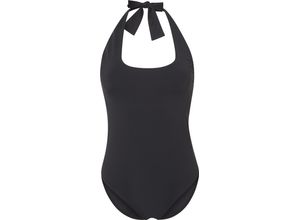 4000668013714 - Marc OPolo Stockholm Badeanzug V-Ausschnitt Neckholder für Damen schwarz L