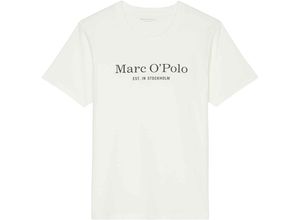 4000668061548 - Marc OPolo Mix & Match Cotton T-Shirt Baumwolle Logo-Print für Herren weiß L