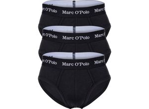 4000668063191 - Marc OPolo Essentials Slips 3er-Pack Logo-Bund für Herren schwarz XL