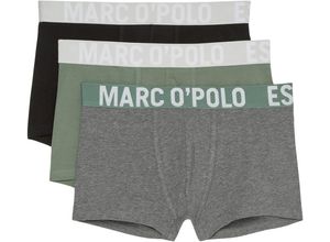 4000668075668 - Marc OPolo Essentials Pants 3er-Pack Logo-Bund für Herren grau M