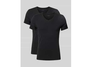 4000668119034 - T-Shirt mit V-Ausschnitt im 2er-Pack