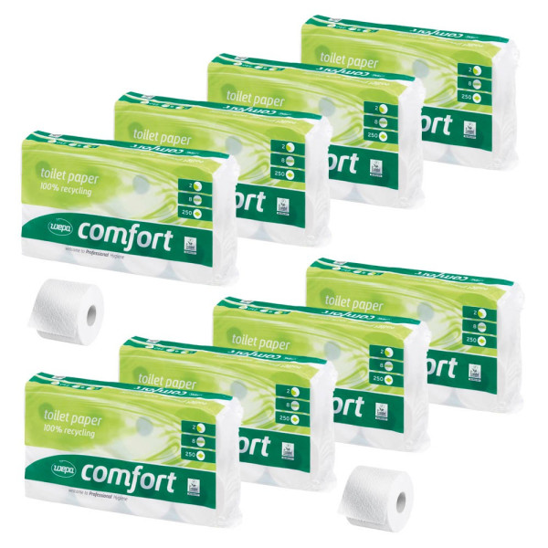 4000735089130 - Toilettenpapier Satino Comfort 060748 2-lagig hochweiß 250 Blatt   Rolle 4000735089130 64 Rolle