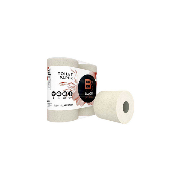 4000735351626 - Toilettenpapier Black Satino GreenGrow 065630 2-lagig hellbeige 320 Blatt   Rolle 4000735351626 48 Rolle