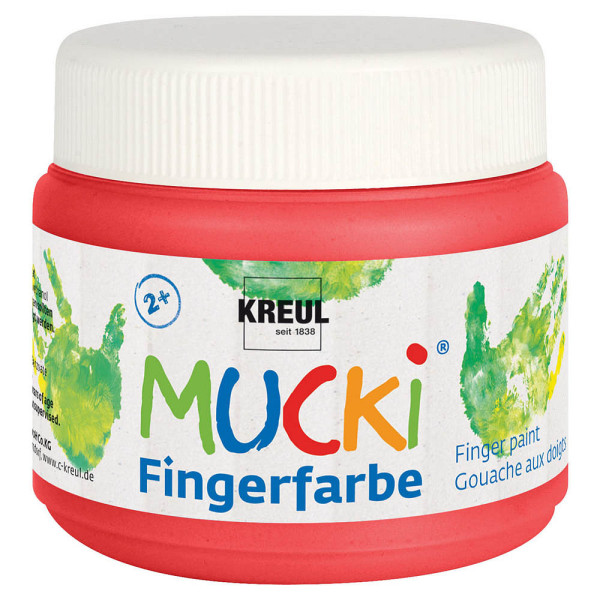 4000798031053 - Mucki Fingerfarbe rot 150 ml Kinderbasteln - Kreul