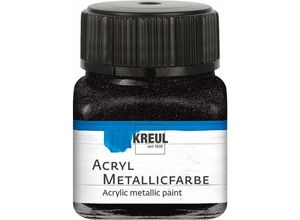 4000798114657 - Acryl Metallicfarbe schwarz 20 ml Metallicfarbe