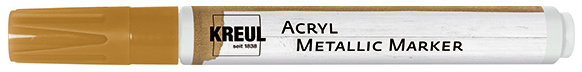 4000798114800 - Acryl Metallic Marker Medium gold Steine bemalen - Kreul