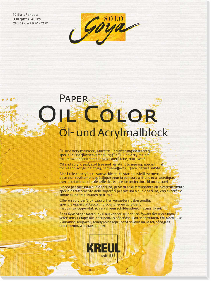 4000798117429 - Künstlerblock SOLO Goya Paper Oil Color 300 x 400 mm