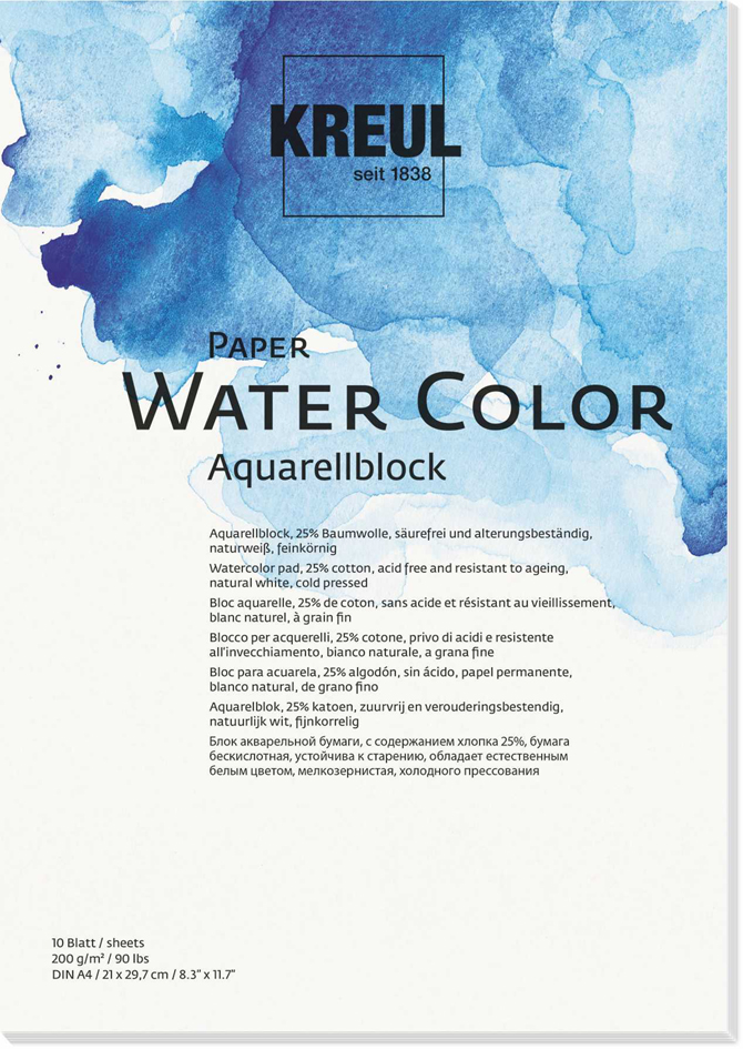 4000798117528 - Paper Water Color 10 Blatt din A3 Paper Water Color - Kreul