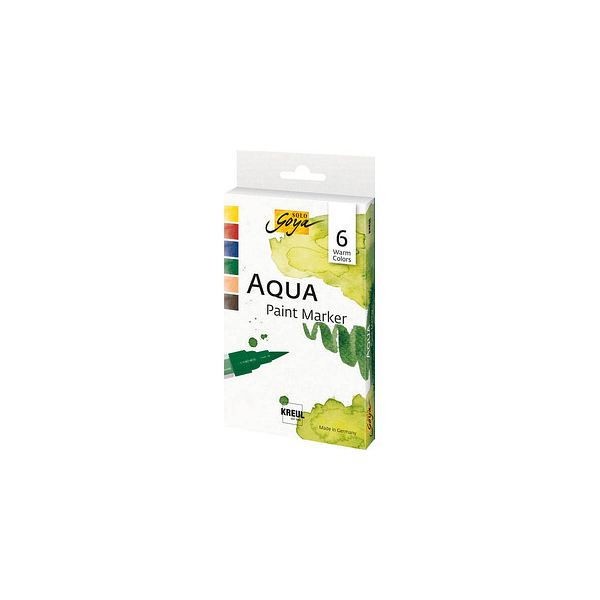 4000798118839 - 6 SOLO Goya Warm Color Aquarellmarker farbsortiert 4000798118839 6 Stück