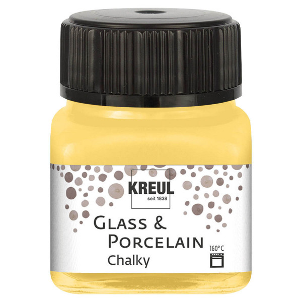 4000798119423 - Glass & Porcelain Chalky yellow safran 20 ml Künstlerfarben - Kreul