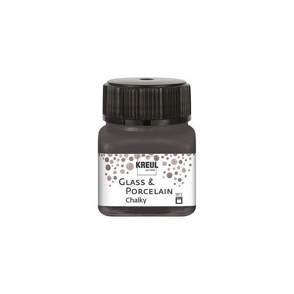 4000798119720 - Glass & Porcelain Chalky volcanic gray 20 ml Künstlerfarben - Kreul