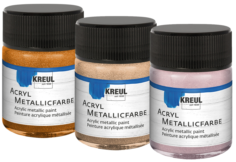 4000798122485 - Acryl Metallicfarbe roségold 20 ml Metallicfarbe - Kreul