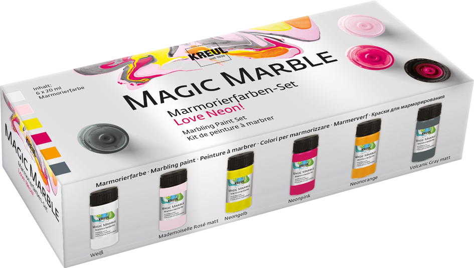 4000798122584 - 6 Magic Marble Marmorierfarben farbsortiert 6 x 200 ml 4000798122584 120 Milliliter