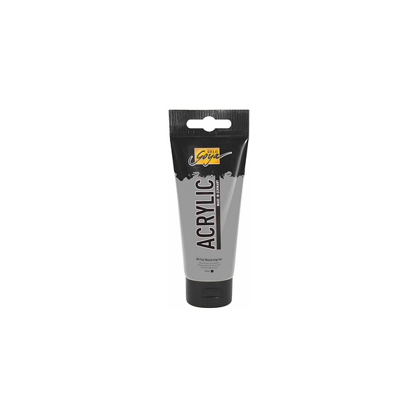 4000798122850 - Solo Goya Acrylic neutralgrau 100 ml Tube Textilfarbe - Kreul