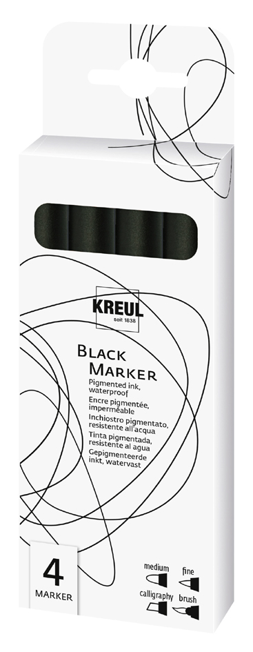 4000798123406 - Black Marker 4er Set Marker - Kreul