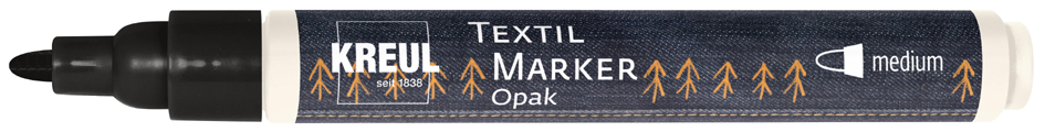 4000798124595 - Textil Marker Opak fine schwarz Textilfarbe - Kreul