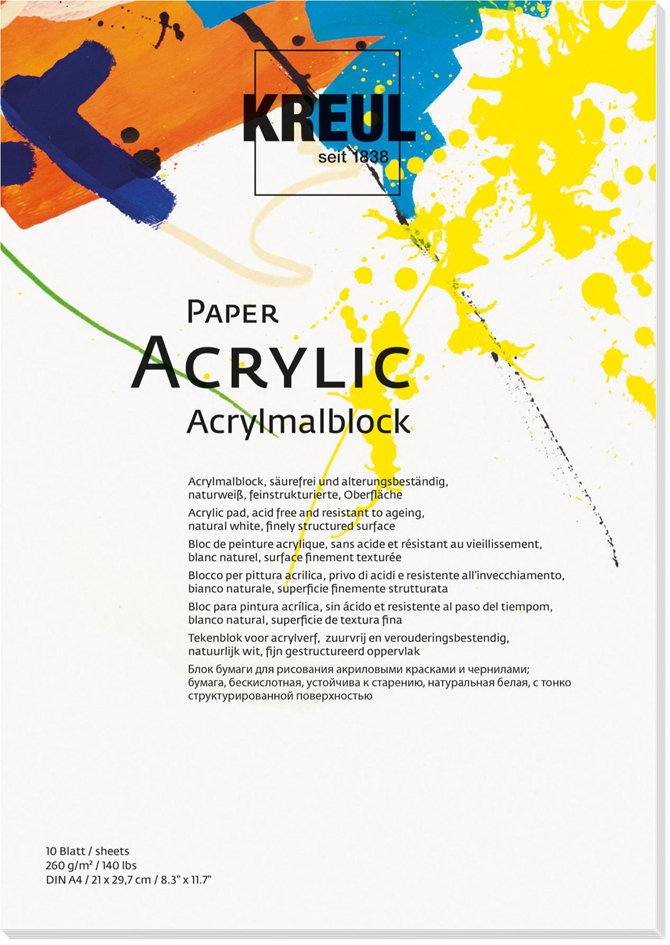 4000798125011 - Paper Acrylic 10 Blatt din A4 Paper Acrylic - Kreul