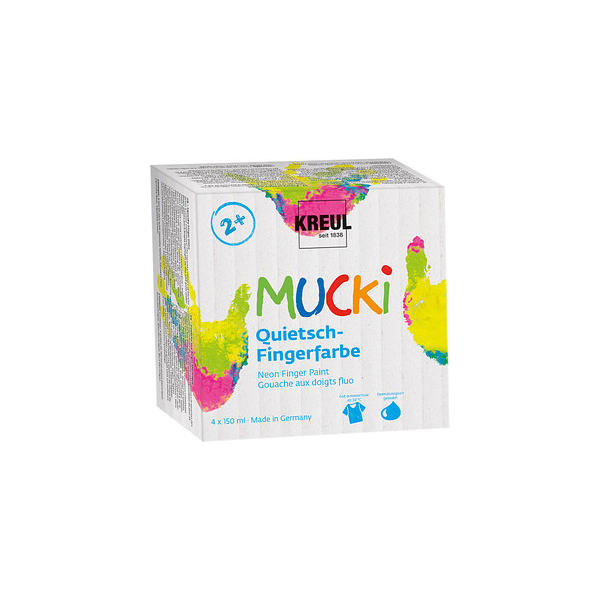 4000798126223 - 4 MUCKI Quietsch Fingerfarben farbsortiert 4000798126223 4 Stück