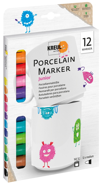 4000798163501 - Porzellanmaler 12er Set PorcelainPen easy Kinderbasteln