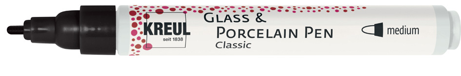 4000798164065 - Glass & Porcelain Pen Classic hellblau 2-4 mm Künstlerfarben - Kreul