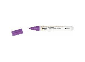 4000798165062 - Glass & Porcelain Pen Glitter violett 1-3 mm Künstlerfarben - Kreul