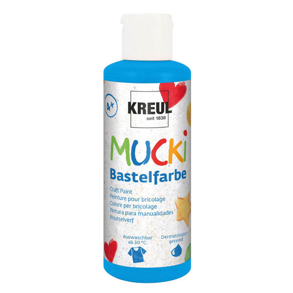 4000798240110 - Mucki Bastelfarbe primärblau 80 ml Kinderbasteln - Kreul