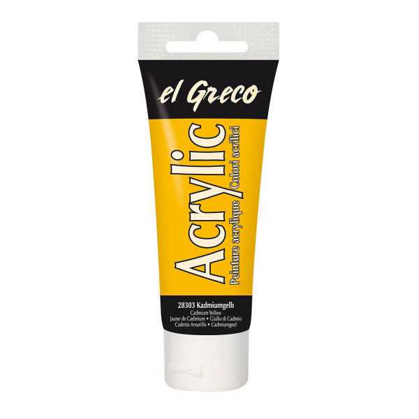 4000798283032 - El Greco Acrylic Tube kadmiumgelb 75 ml Künstlerfarben - Kreul