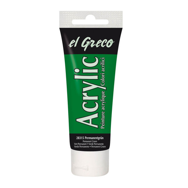 4000798283155 - El Greco Acrylic Tube permanentgrün 75 ml Künstlerfarben - Kreul 4000798283155 - El Greco Acrylic Tube permanentgrün 75 ml Künstlerfarben - Kreul