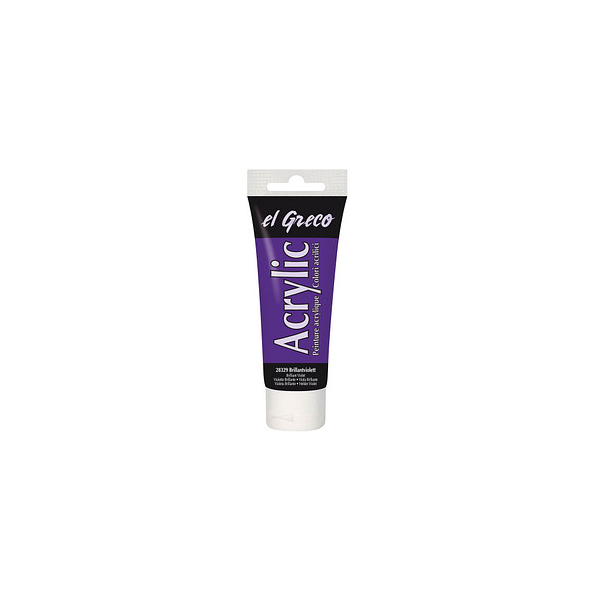 4000798283292 - El Greco Acrylic Tube brilliantviolett 75 ml Künstlerfarben - Kreul