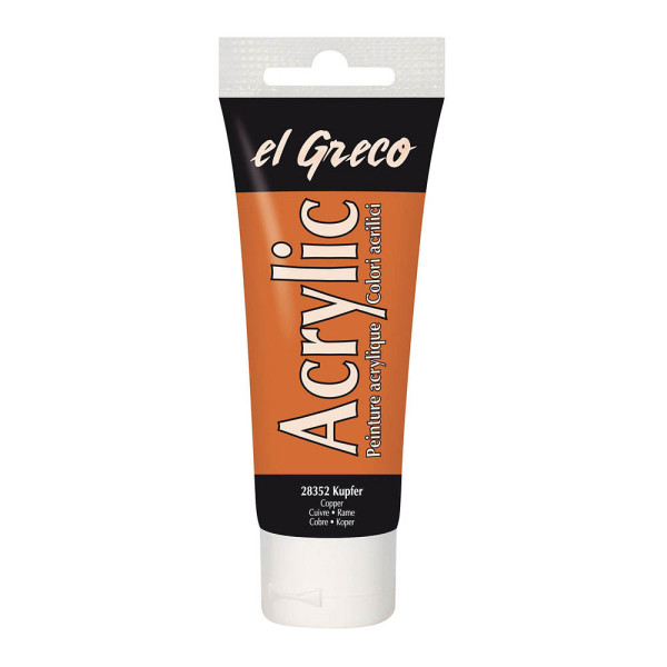 4000798283520 - El Greco Acrylic Tube kupfer 75 ml Künstlerfarben - Kreul