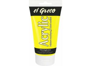 4000798285029 - El Greco Acrylic Tube echtgelb zitron 150 ml Künstlerfarben - Kreul