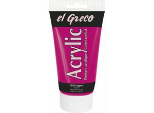 4000798285098 - El Greco Acrylic Tube magenta 150 ml Künstlerfarben - Kreul