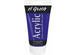 4000798285128 - El Greco Acrylic Tube ultramarinblau 150 ml Künstlerfarben - Kreul