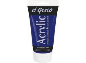 4000798285135 - El Greco Acrylic Tube kobaltblau dunkel 150 ml Künstlerfarben - Kreul