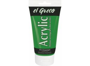 4000798285159 - El Greco Acrylic Tube permanentgrün 150 ml Künstlerfarben - Kreul