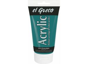 4000798285166 - El Greco Acrylic Tube chromoxidgrün 150 ml Künstlerfarben - Kreul