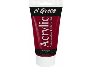 4000798285289 - El Greco Acrylic Tube krapplack 150 ml Künstlerfarben - Kreul