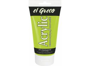 4000798285319 - El Greco Acrylic Tube zinnobergrün hell 150 ml Künstlerfarben - Kreul