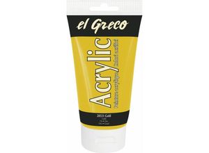 4000798285517 - El Greco Acrylic Tube gold 150 ml Künstlerfarben - Kreul