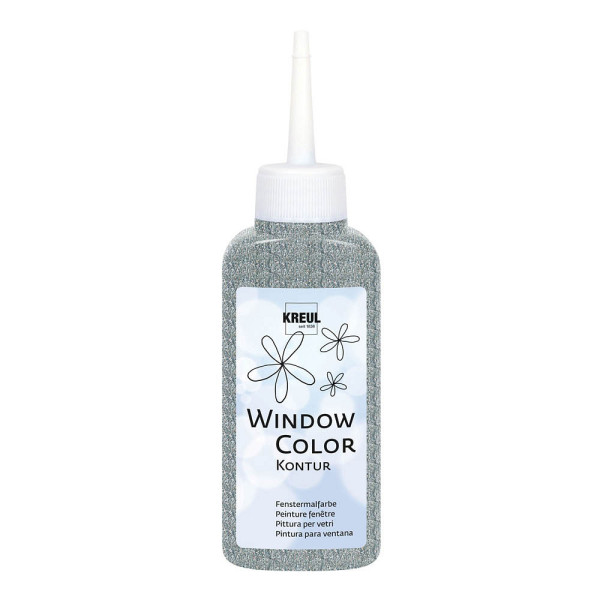 4000798427856 - Window Color Konturenfarbe glitzer-silber 80 ml