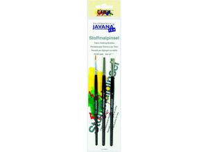 4000798490447 - Javana Pinsel für Stoff- und Seidenmalfarben 3er Set Textiles Gestalten - Kreul