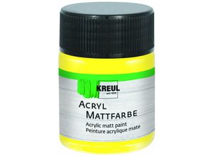 4000798755034 - Acryl Mattfarbe gelb 50 ml Künstlerfarben - Kreul