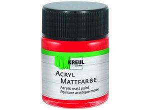 4000798755058 - Acryl Mattfarbe rot 50 ml Künstlerfarben - Kreul