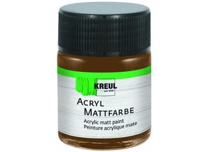 4000798755096 - Acryl Mattfarbe dunkelbraun 50 ml Künstlerfarben - Kreul