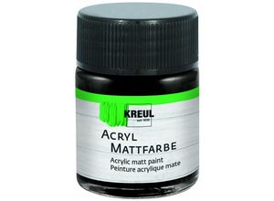 4000798755201 - Acryl Mattfarbe schwarz 50 ml Künstlerfarben - Kreul