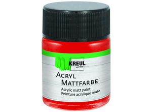 4000798755553 - Acryl Mattfarbe brillantrot 50 ml Künstlerfarben - Kreul